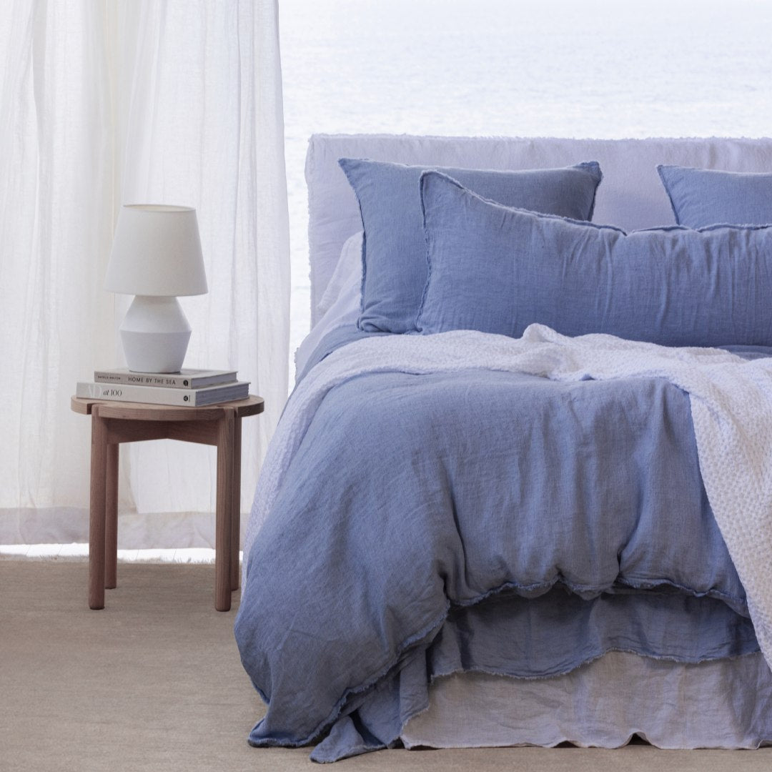 European Linen Pillowcases | Coastal Blue | Hale Mercantile Co.