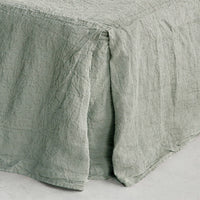 Basix Linen Bed Skirt/Valance - Argent