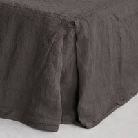 Basix Linen Bed Skirt/Valance - Nox