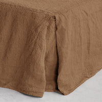Basix Linen Bed Skirt/Valance - Russo