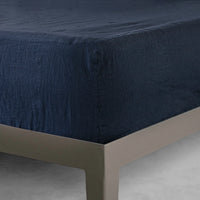 Basix Linen Fitted Sheet - Bateau - Queen (Showroom Display)