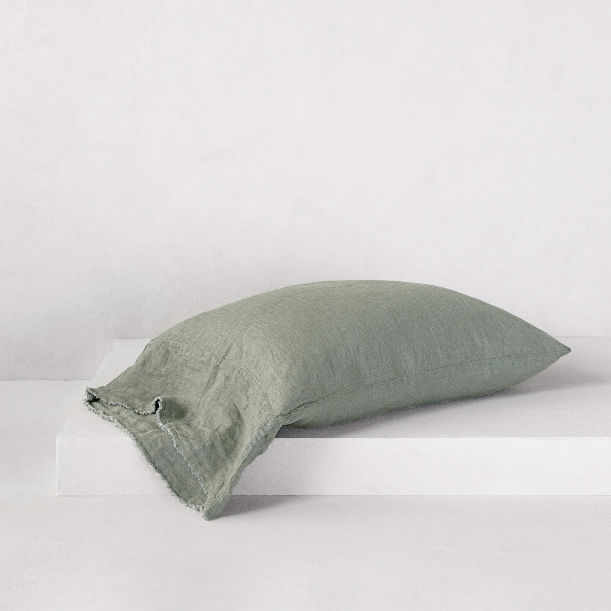 Long Linen Pillowcases | Silvery Sage | Hale Mercantile Co.