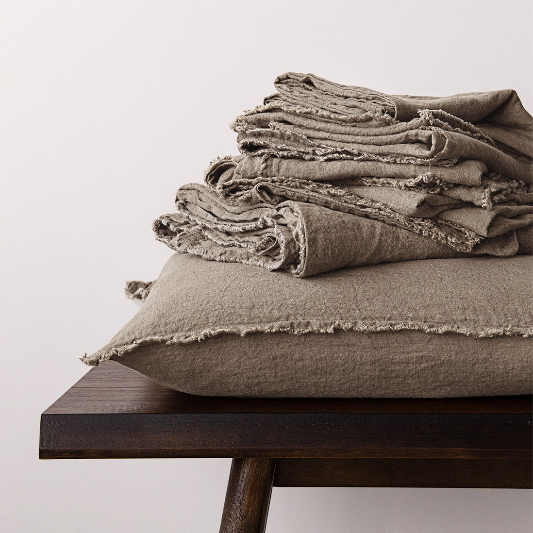 European Linen Pillowcases | Classic Taupe | Hale Mercantile Co.