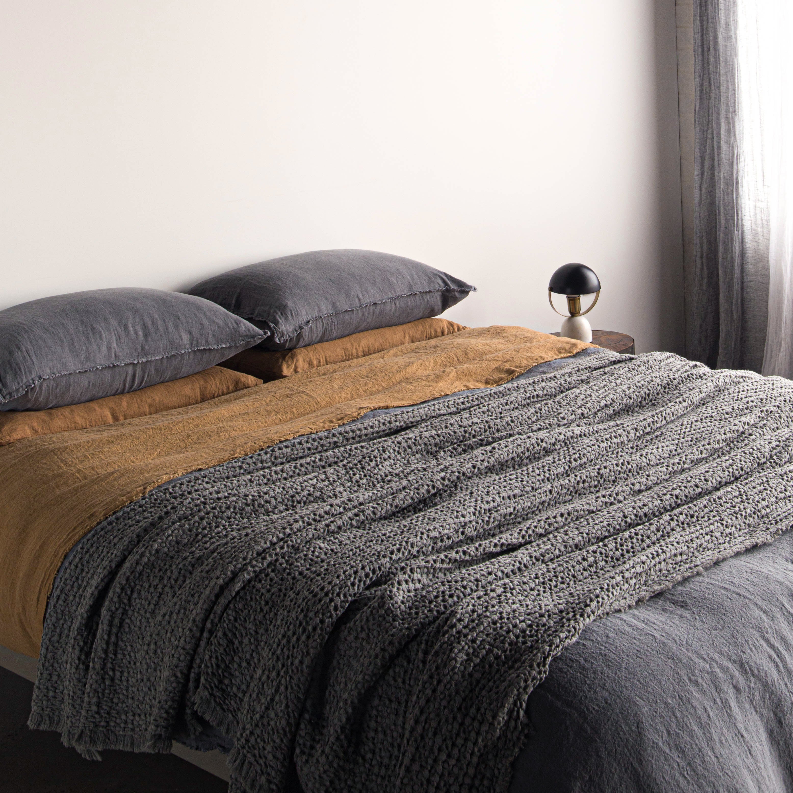 Linen Pillowcases | Charcoal Grey | Hale Mercantile Co.