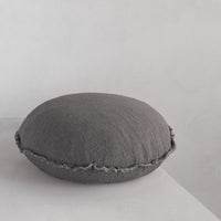 Flocca Macaron Linen Cushion - Nox