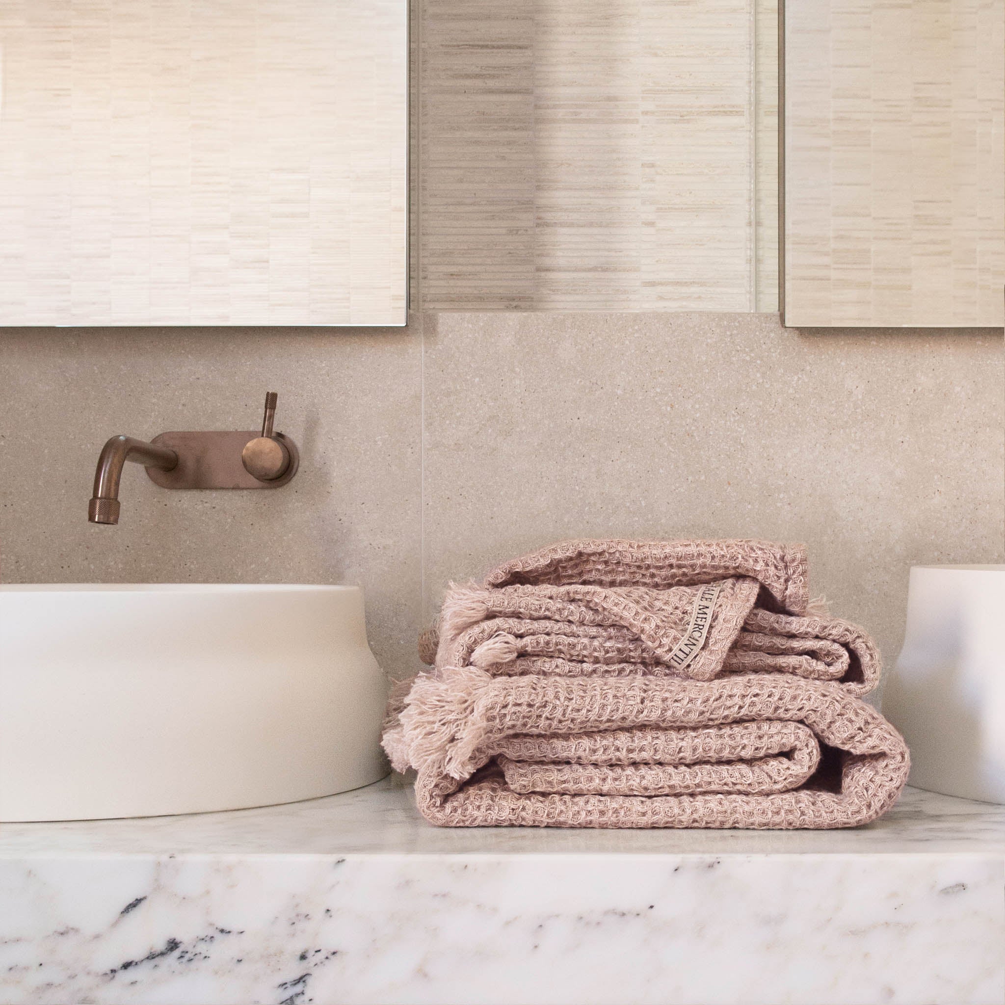 Linen Face Towel | Earthy Pink | Hale Mercantile Co.