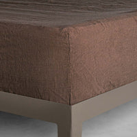 Basix Linen Fitted Sheet - Bere - Super King