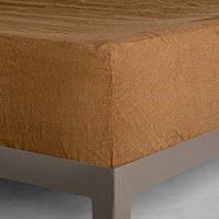 Basix Linen Fitted Sheet - Russo - Queen (Showroom Display)