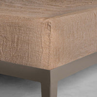 Basix Linen Fitted Sheet - Brun - Super King