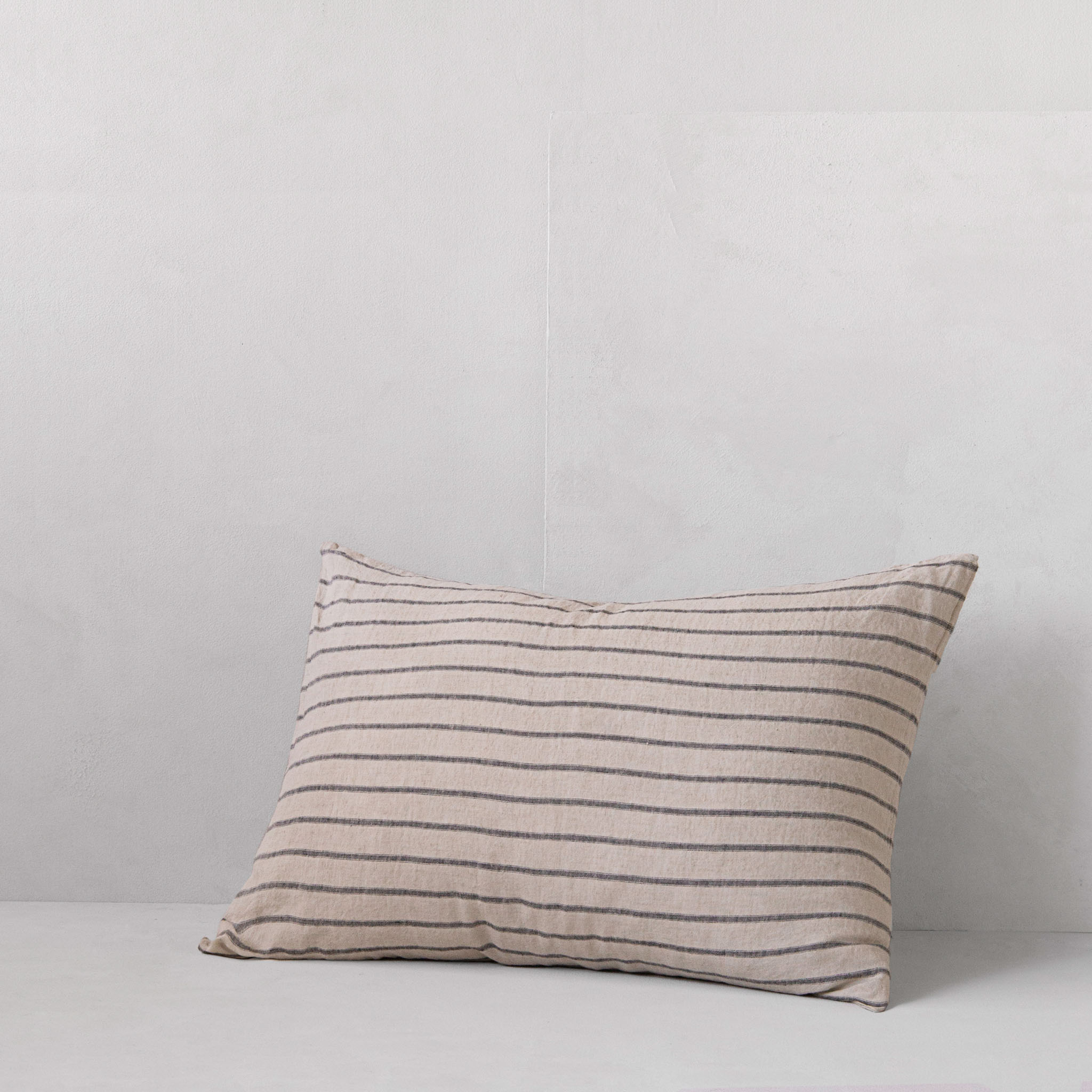 Stripe Linen Pillowcase | Natural Stripe | Hale Mercantile Co.