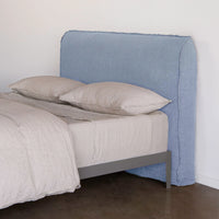 Flocca Linen Bedhead Short - Azzura