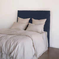Flocca Linen Bedhead Tall - Bateau