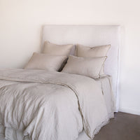 Flocca Linen Bedhead Tall - Petra