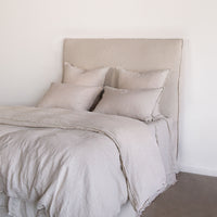 Flocca Linen Bedhead Tall - Sable