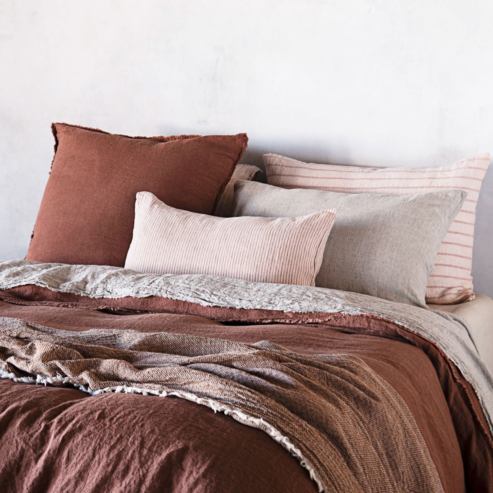 Stripe Linen Cushion | Pink Stripe | Hale Mercantile Co.