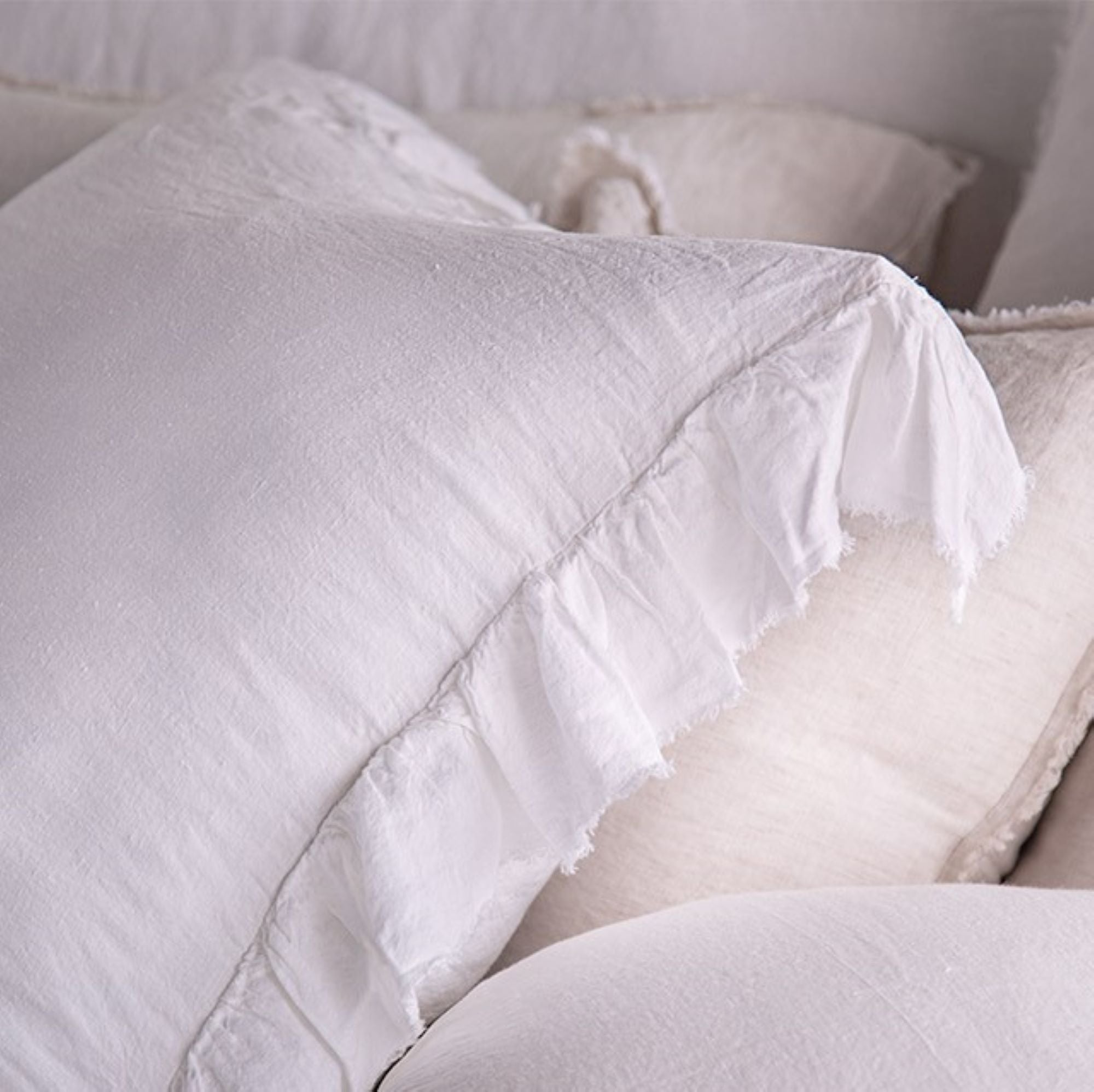 Linen European Pillowcase | Antique White | Hale Mercantile Co.