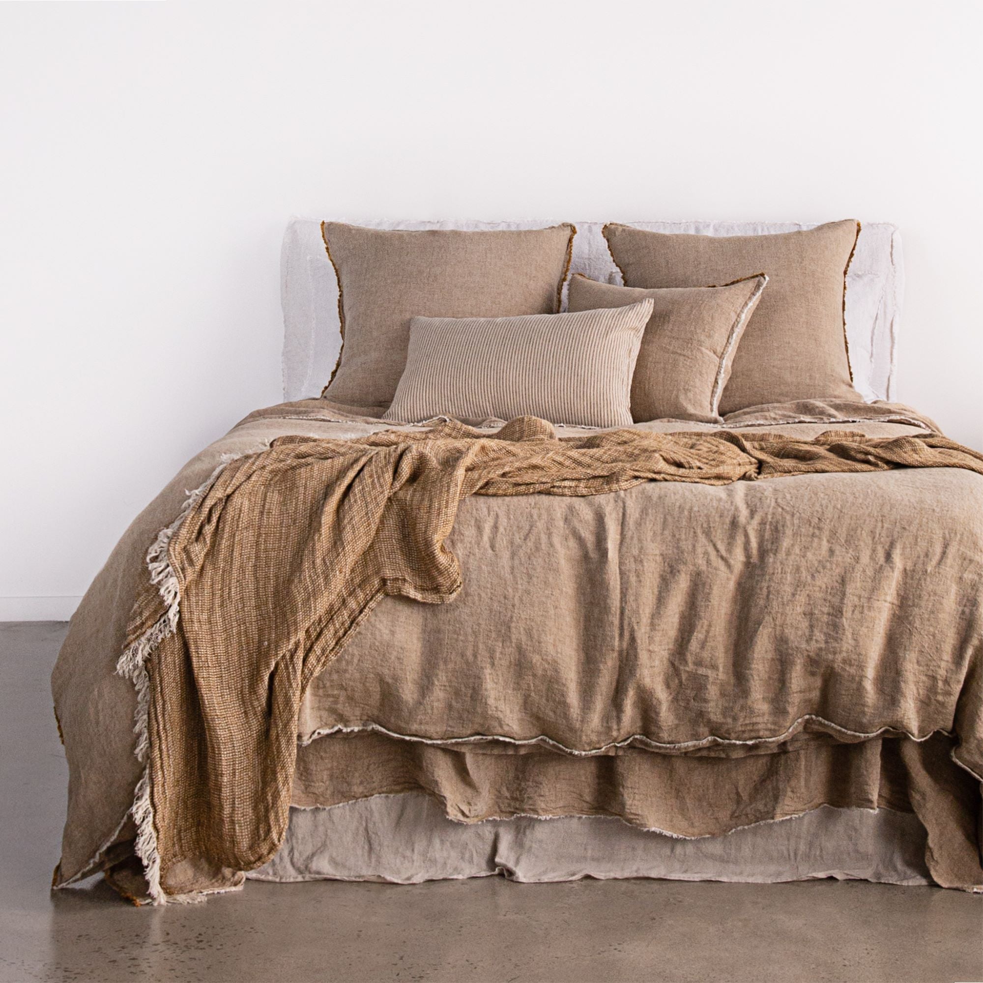 Linen Cushion & Cover | Rich Toffee | Hale Mercantile Co.