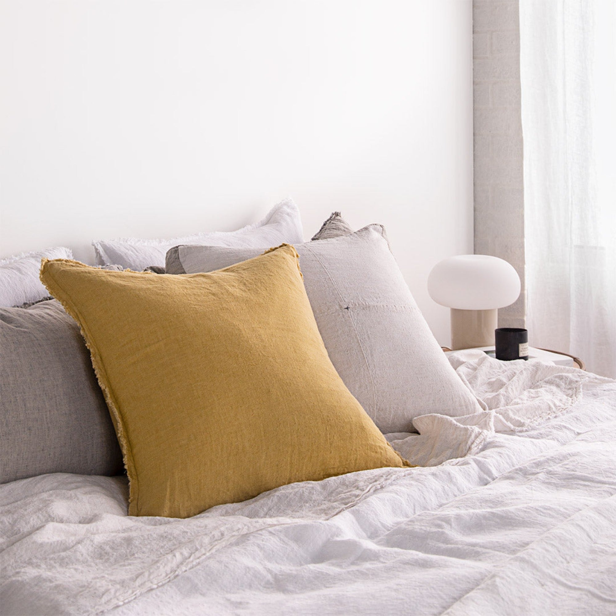 Linen Cushion & Cover | Muted Gold | Hale Mercantile Co.