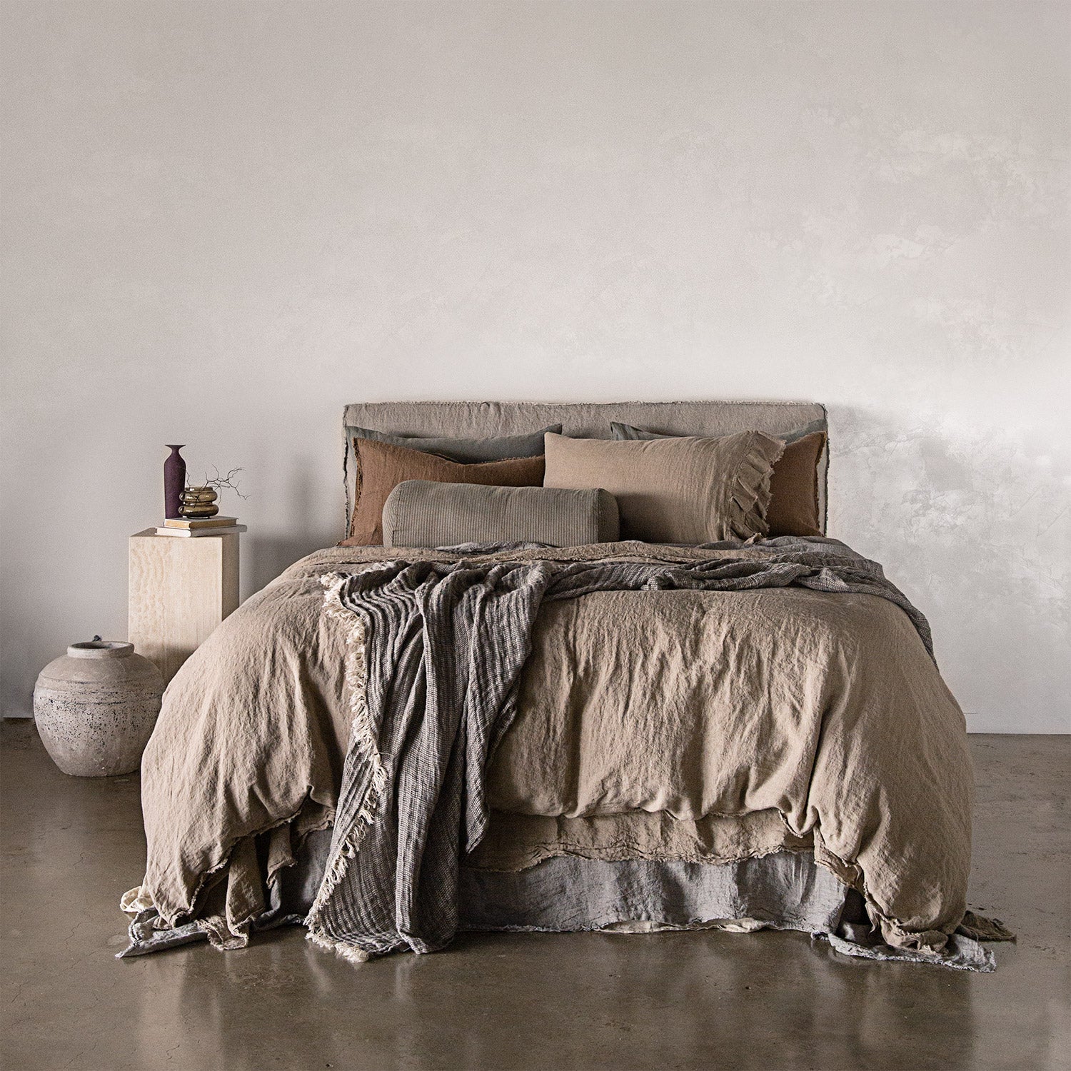 Pure Linen Pillowcases | Classic Taupe | Hale Mercantile Co.
