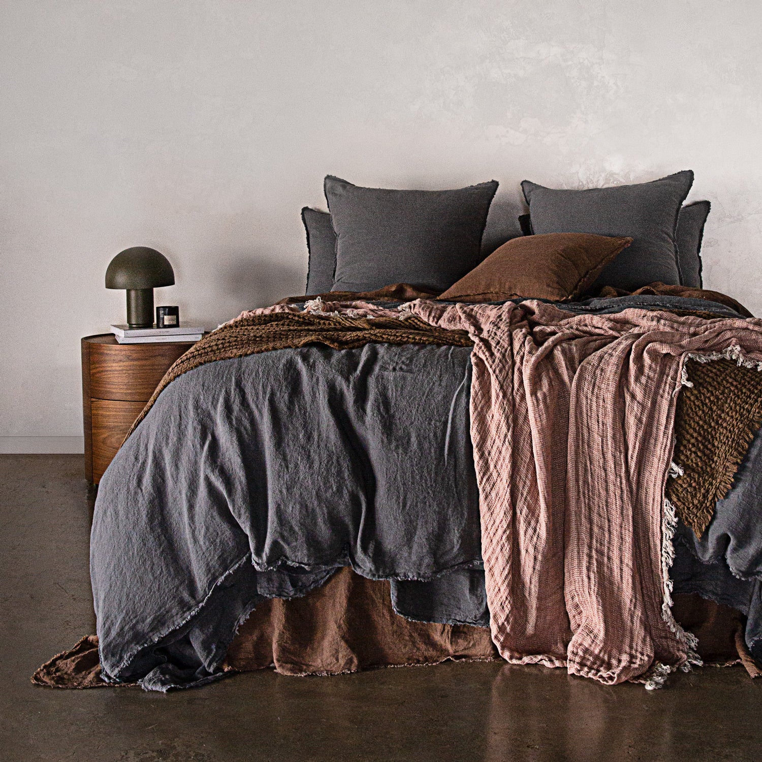 European Linen Pillowcases | Charcoal Grey | Hale Mercantile Co.