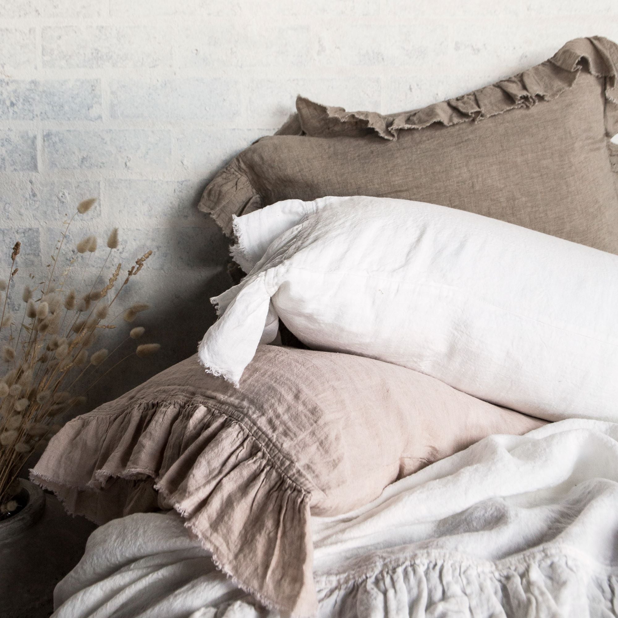 Linen European Pillowcase | Classic Taupe | Hale Mercantile Co.