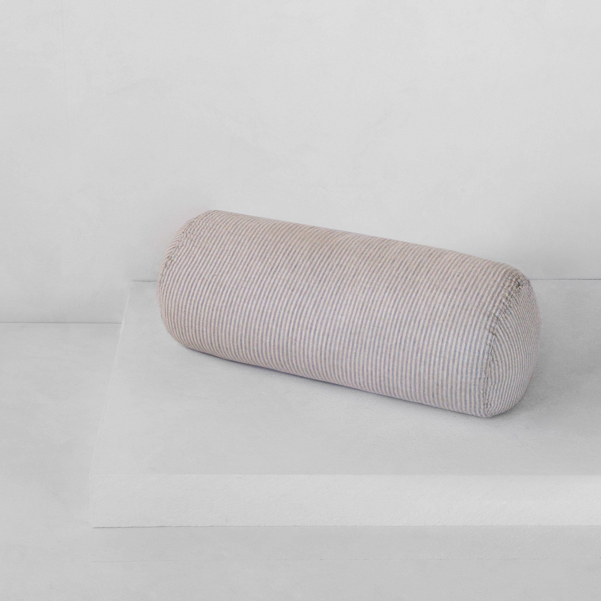 Linen Bolster Cushion | Blue Stripe | Hale Mercantile Co.