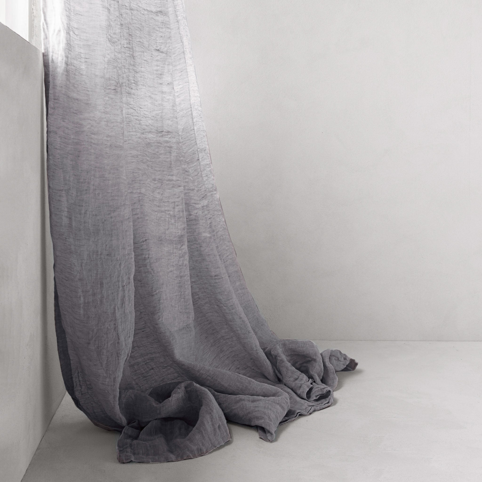 Linen Curtains | Charcoal Grey Sheer  | Hale Mercantile Co.