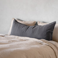 Flocca Linen Body Pillow - Tempest