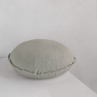 Flocca Macaron Linen Cushion - Argent