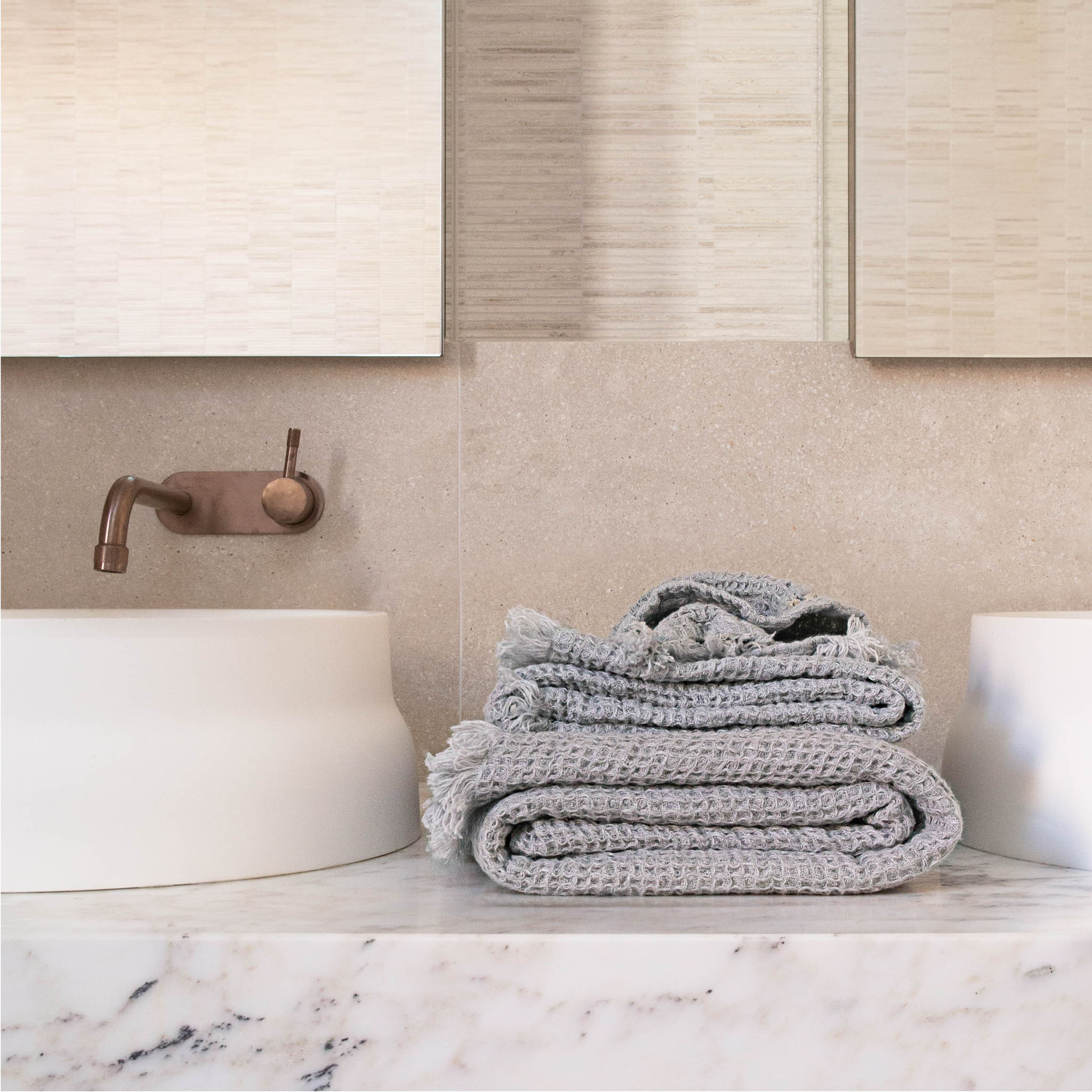 Luxury Linen Bath Towel | Pale Grey | Hale Mercantile Co.