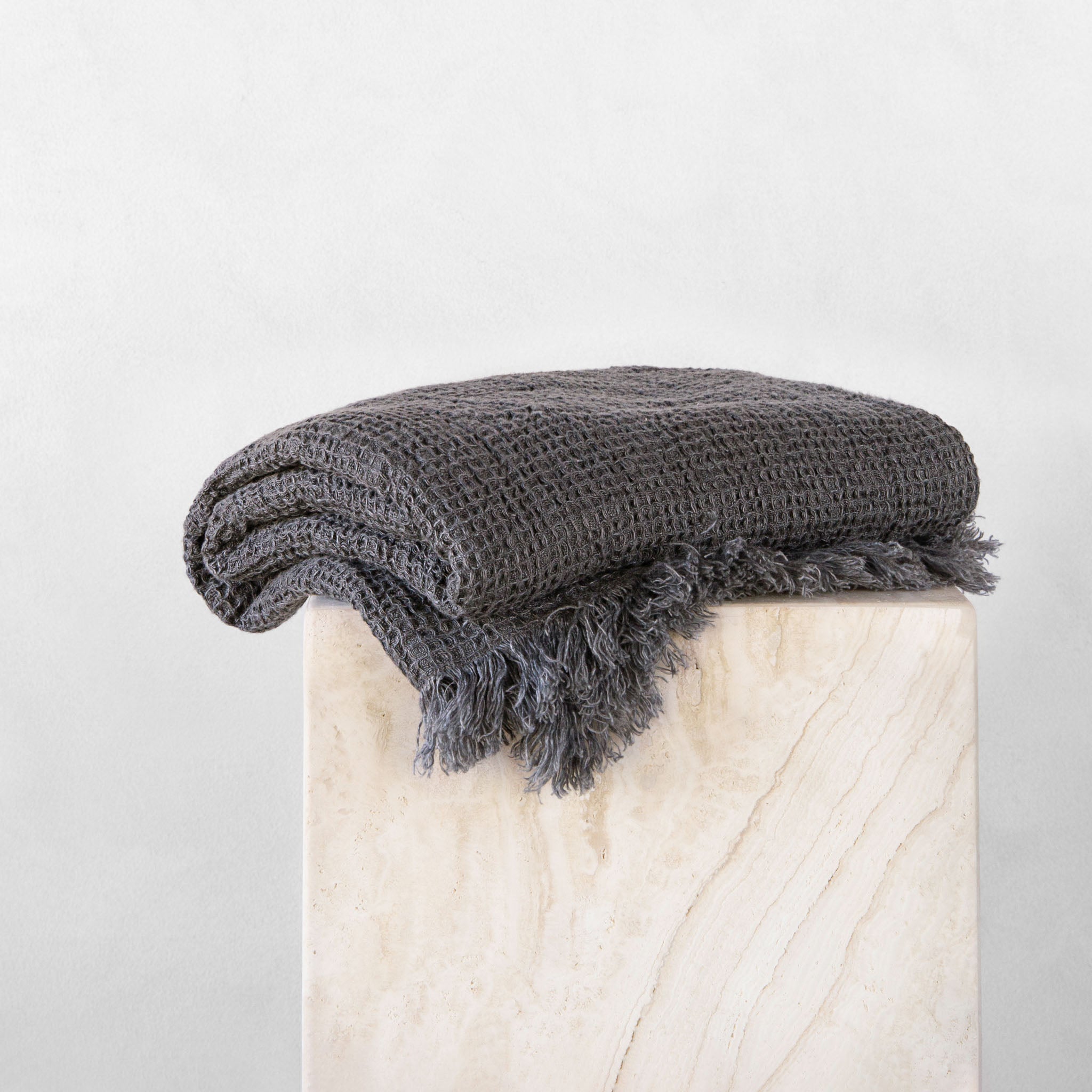 Luxury Linen Bath Towel | Charcoal Grey | Hale Mercantile Co.