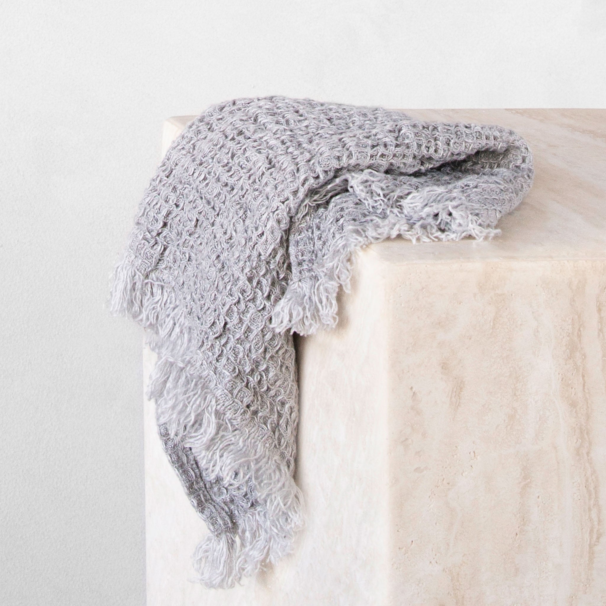 Linen Face Towel | Pale Grey | Hale Mercantile Co.