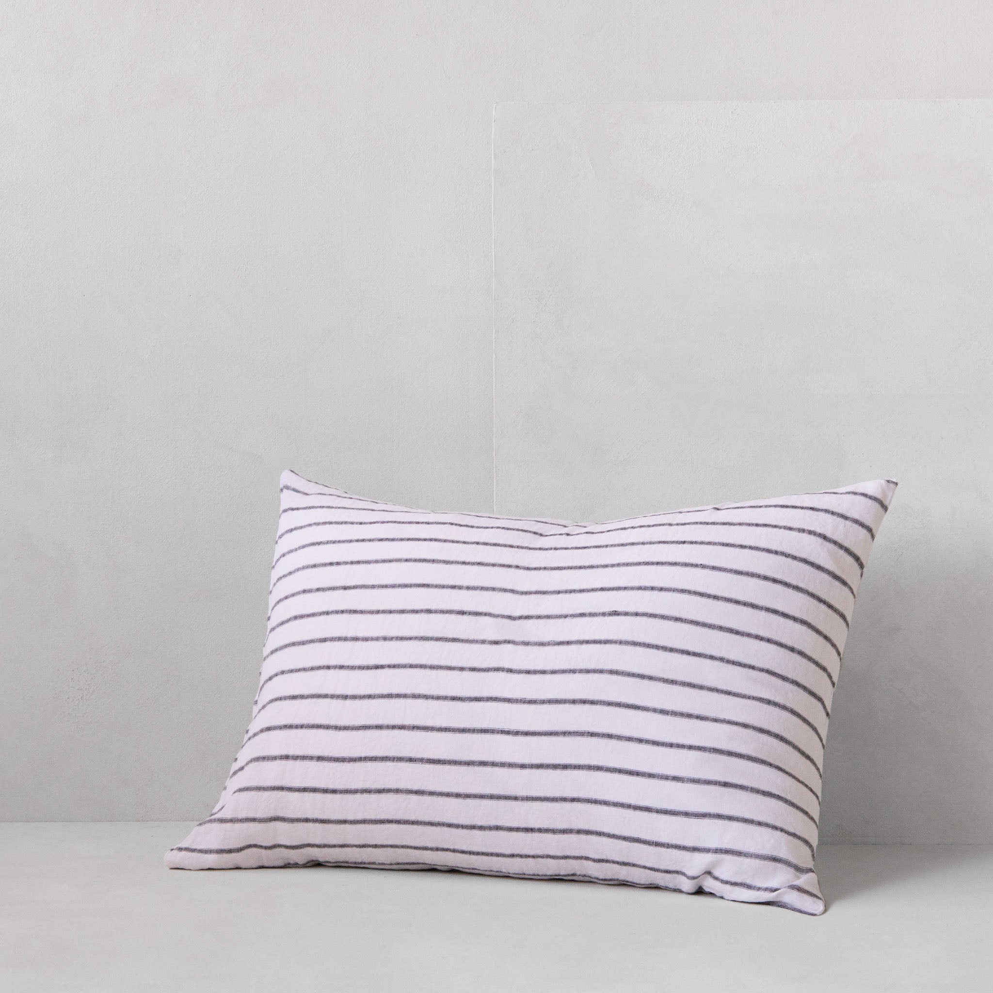 Stripe Linen Pillowcases | Black Stripe | Hale Mercantile Co.