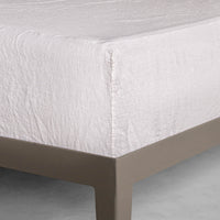Basix Linen Fitted Sheet - Petra