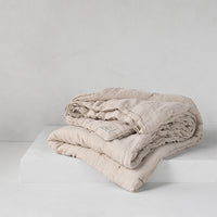 Basix Linen Quilt - Sable