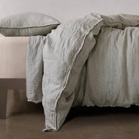 Flocca Linen Duvet Cover - Argent