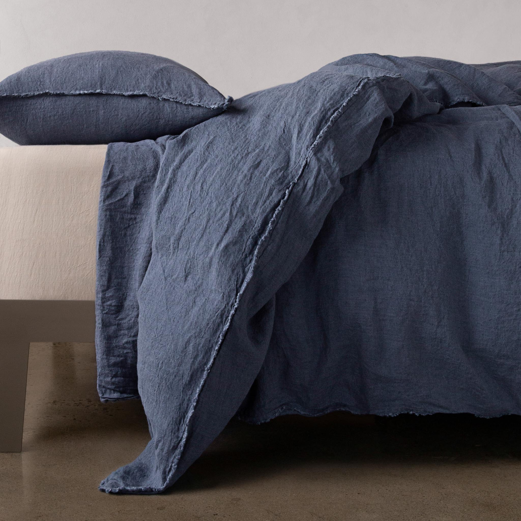 Linen Duvet Cover | Deep Sea Blue | Hale Mercantile Co.