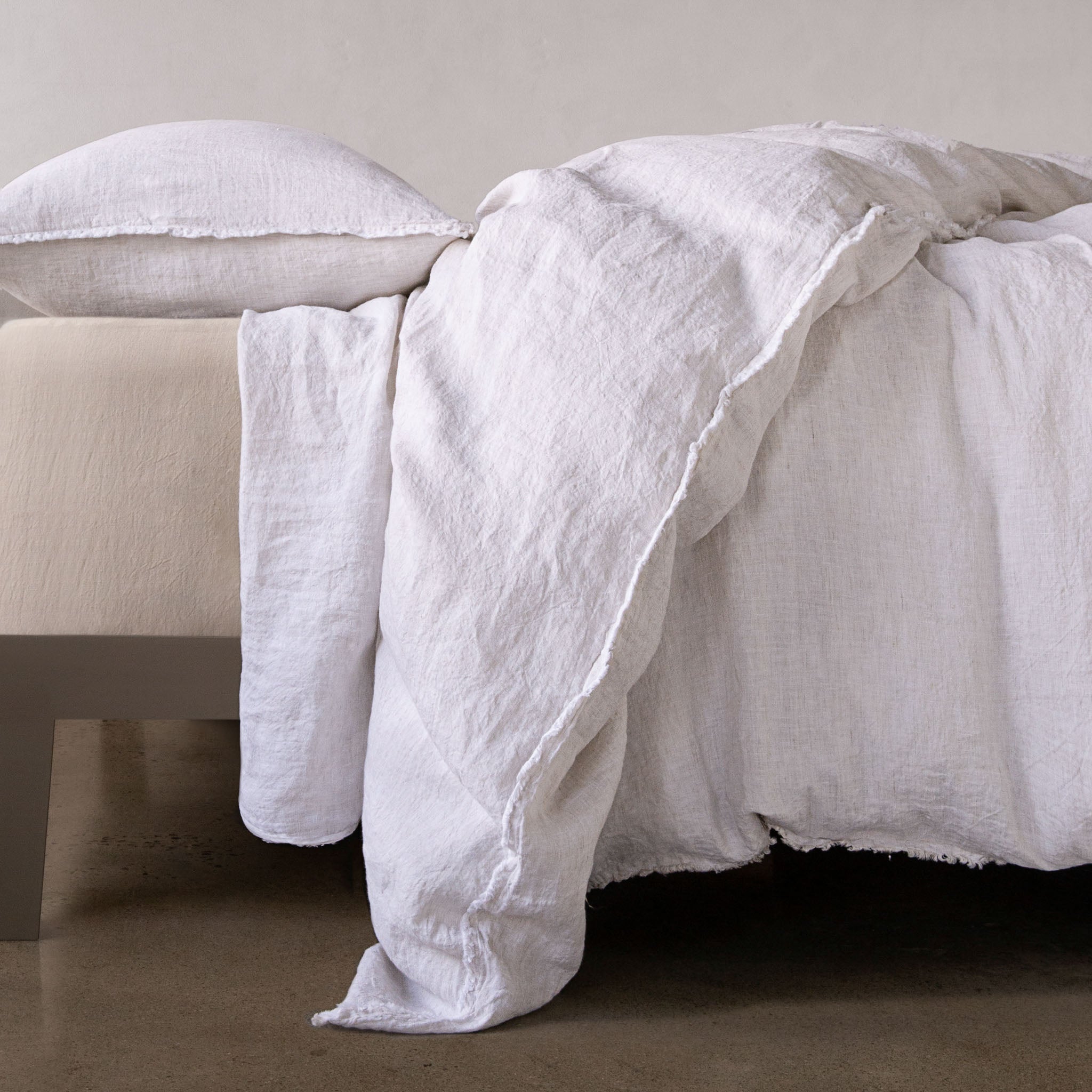 Linen Duvet Cover | Pale Stone | Hale Mercantile Co.