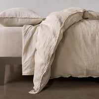 Flocca Linen Duvet Cover - Sable