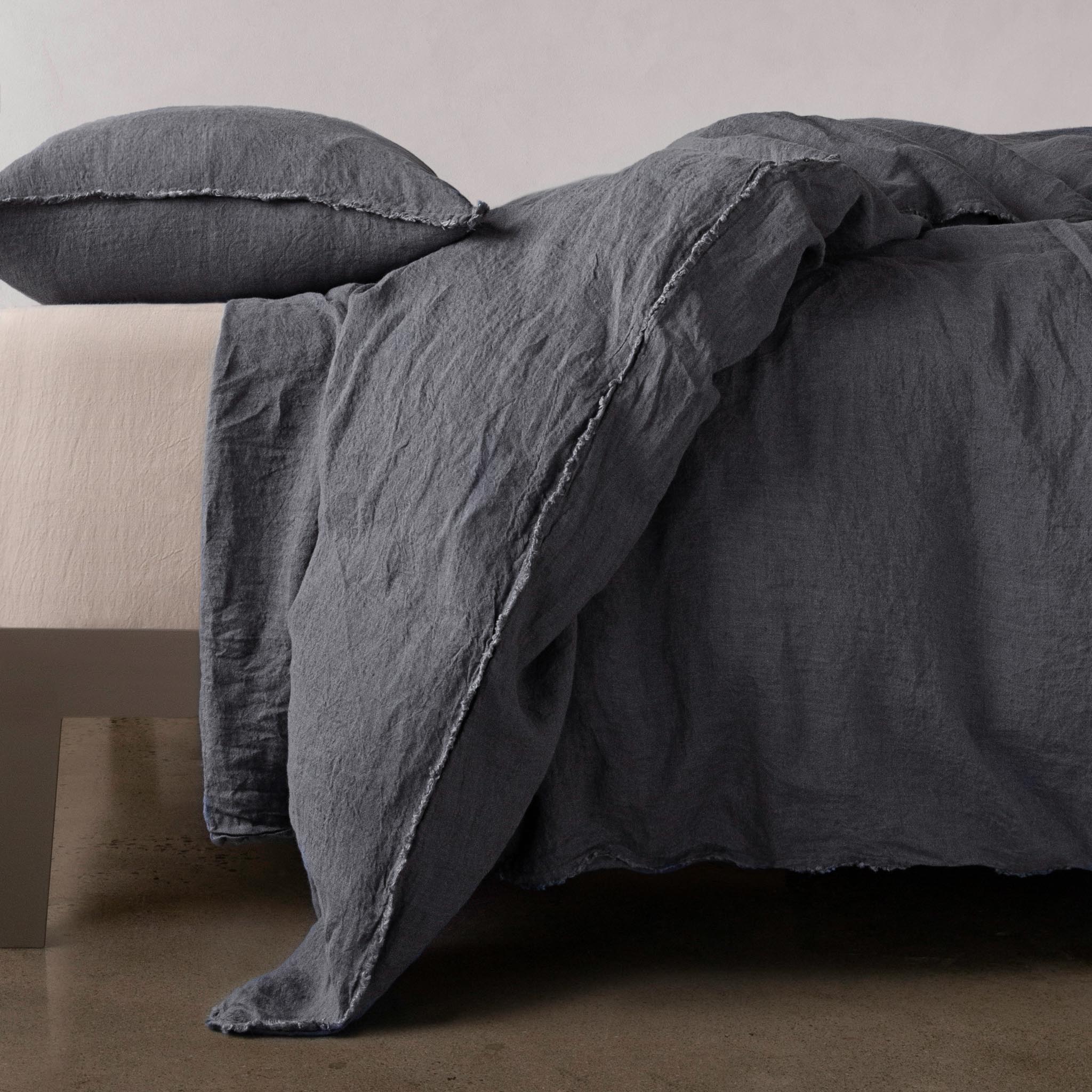 Linen Duvet Cover | Charcoal Grey | Hale Mercantile Co.