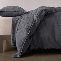 Flocca Linen Duvet Cover - Tempest