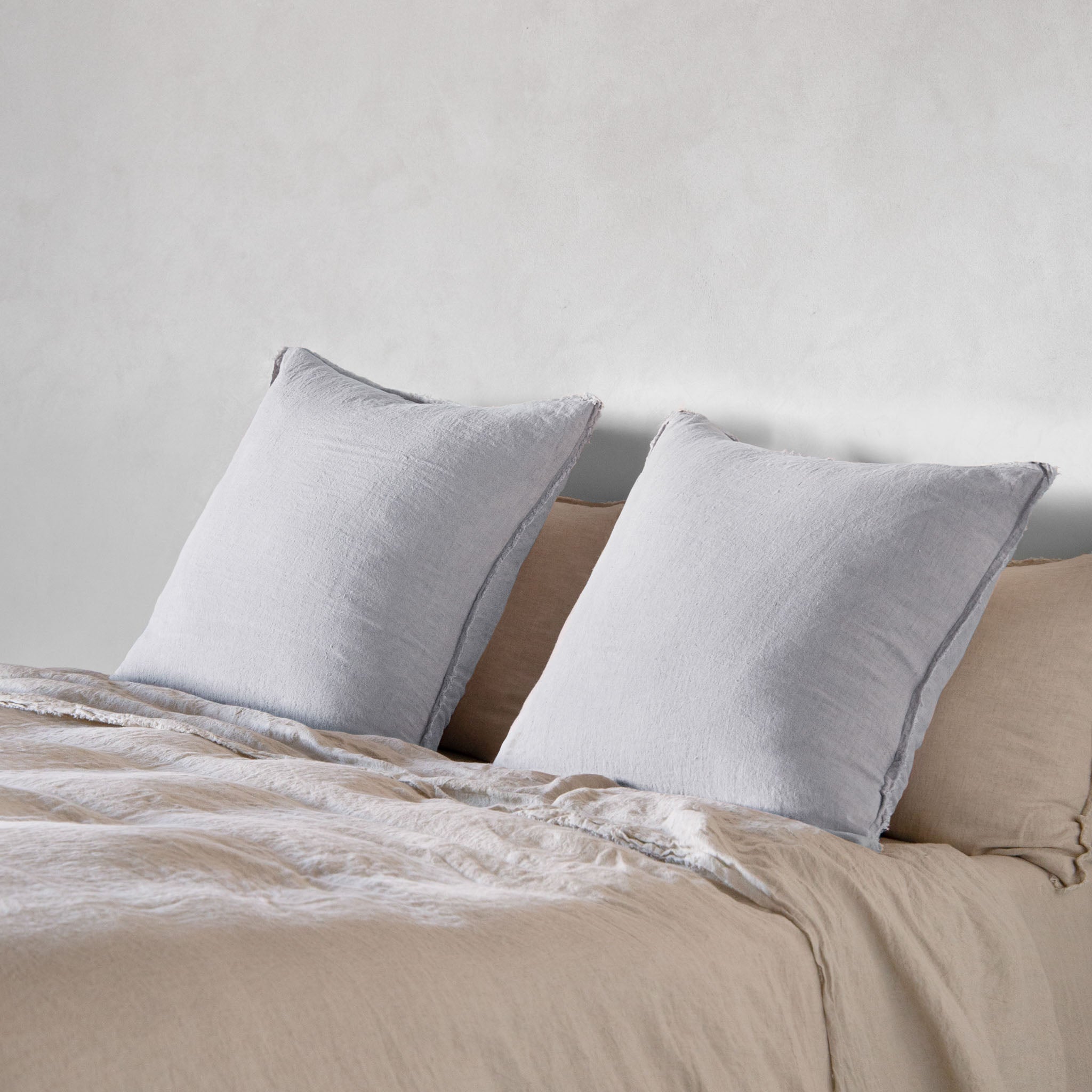 European Linen Pillowcases | Pale Grey | Hale Mercantile Co.