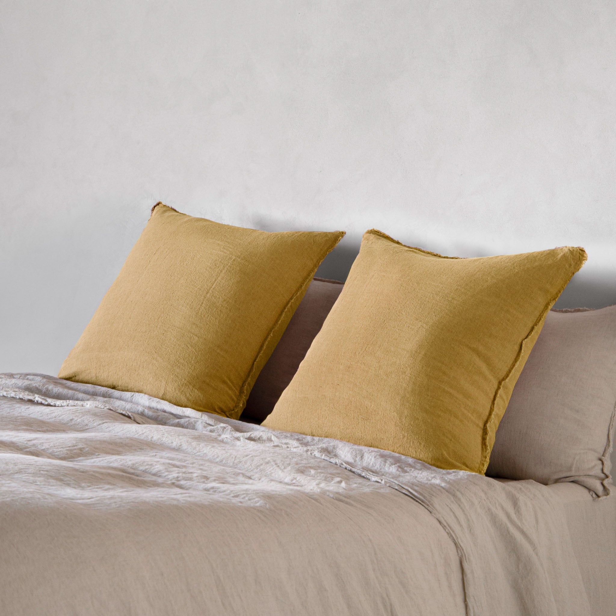 European Linen Pillowcases | Muted Gold | Hale Mercantile Co.