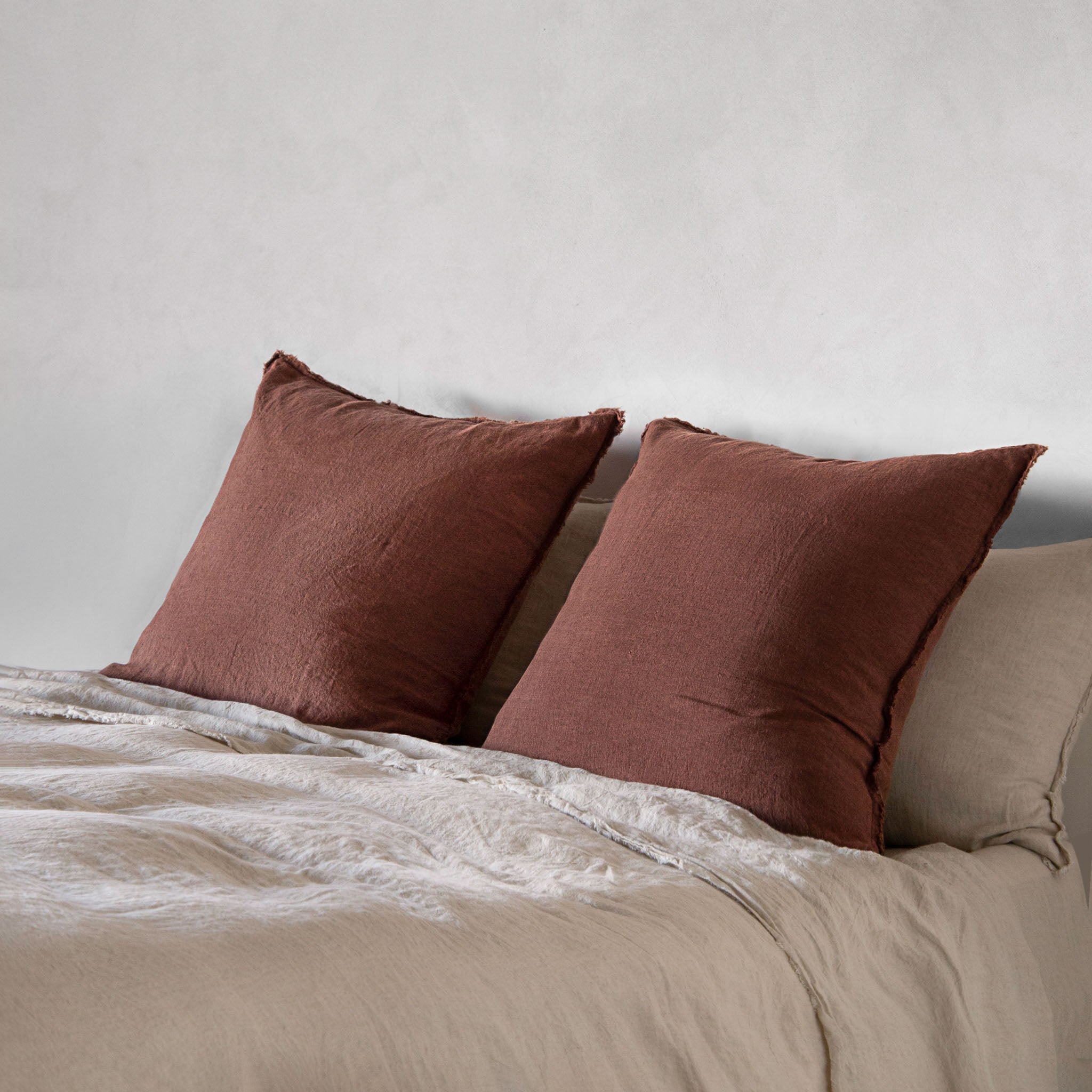 European Linen Pillowcases | Muted Mulberry | Hale Mercantile Co.