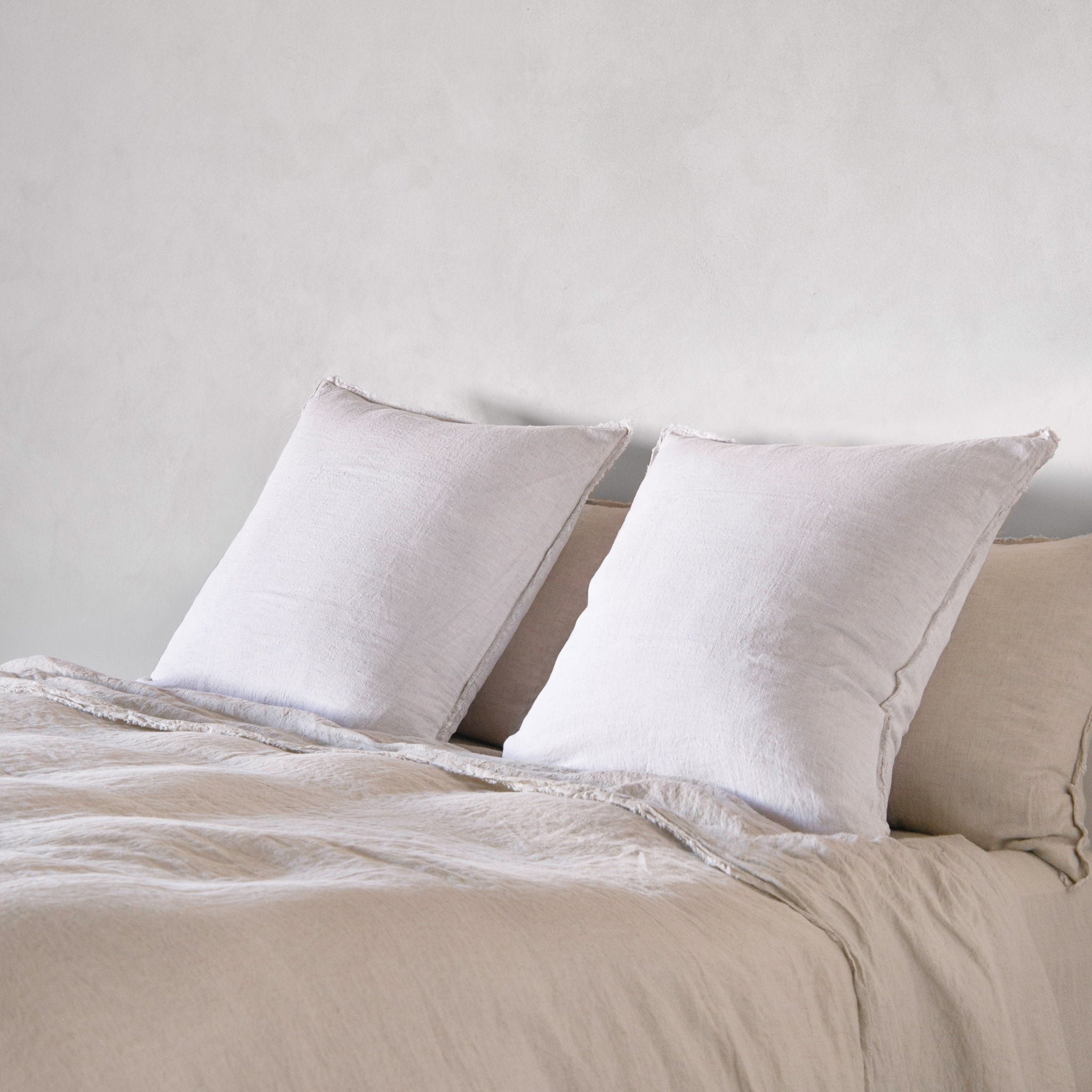 European Linen Pillowcases | Pale Stone | Hale Mercantile Co.