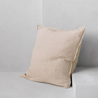 Flocca Linen Cushion - Sable