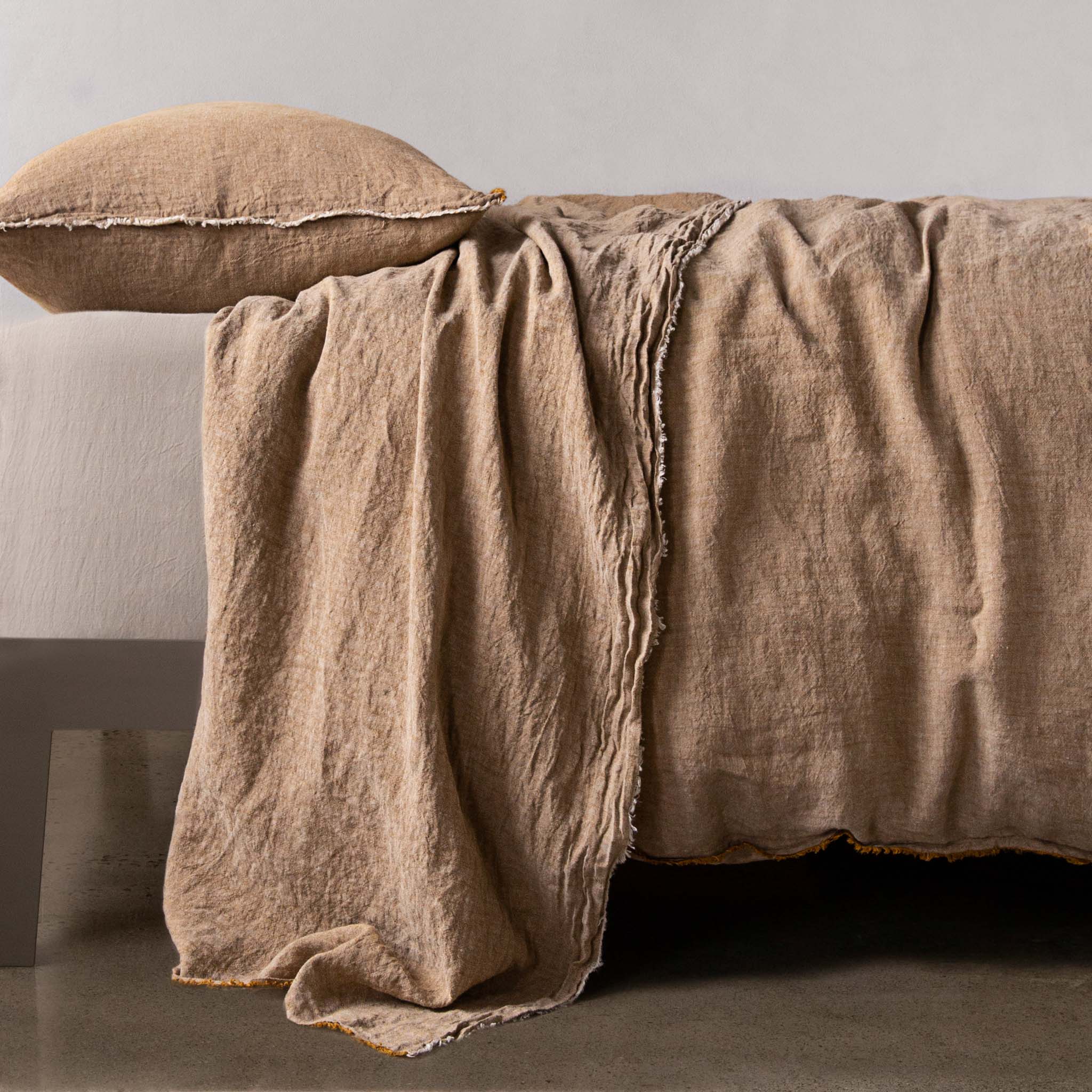 Linen Flat Sheet | Rich Toffee | Hale Mercantile Co.