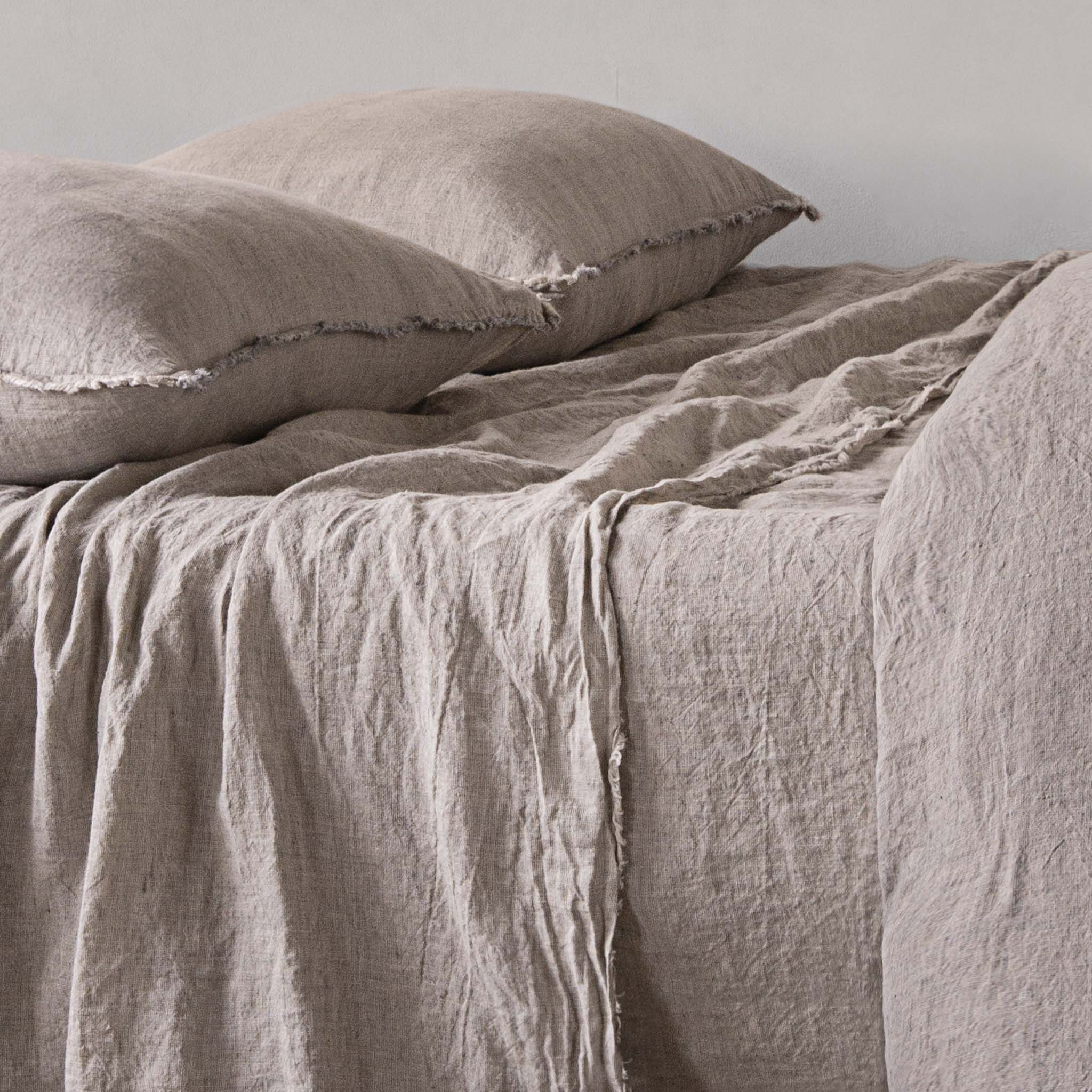 Linen Flat Sheet | Sandy Grey | Hale Mercantile Co.