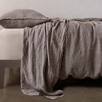 Flocca Linen Flat Sheet - Nox