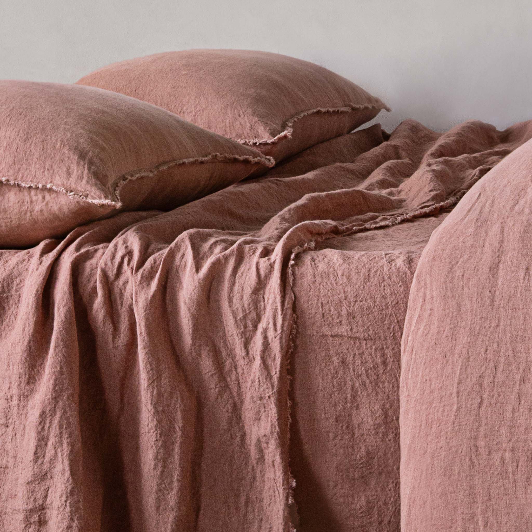 Linen Flat Sheet | Clay Pink | Hale Mercantile Co.